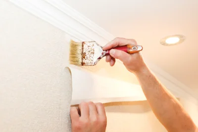 Pose de papier peint à Baudreville — revêtements muraux et toiles de verre